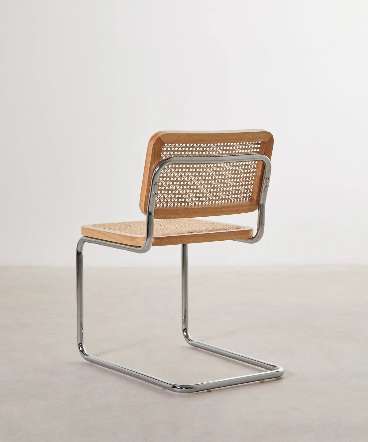 Chaise de salle à manger en bois, rotin et métal Candy New Edition