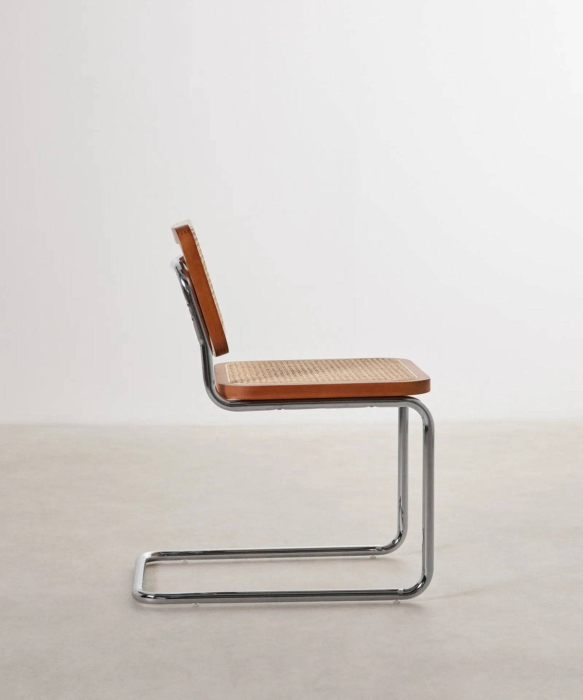 Chaise de salle à manger en bois, rotin et métal Candy New Edition