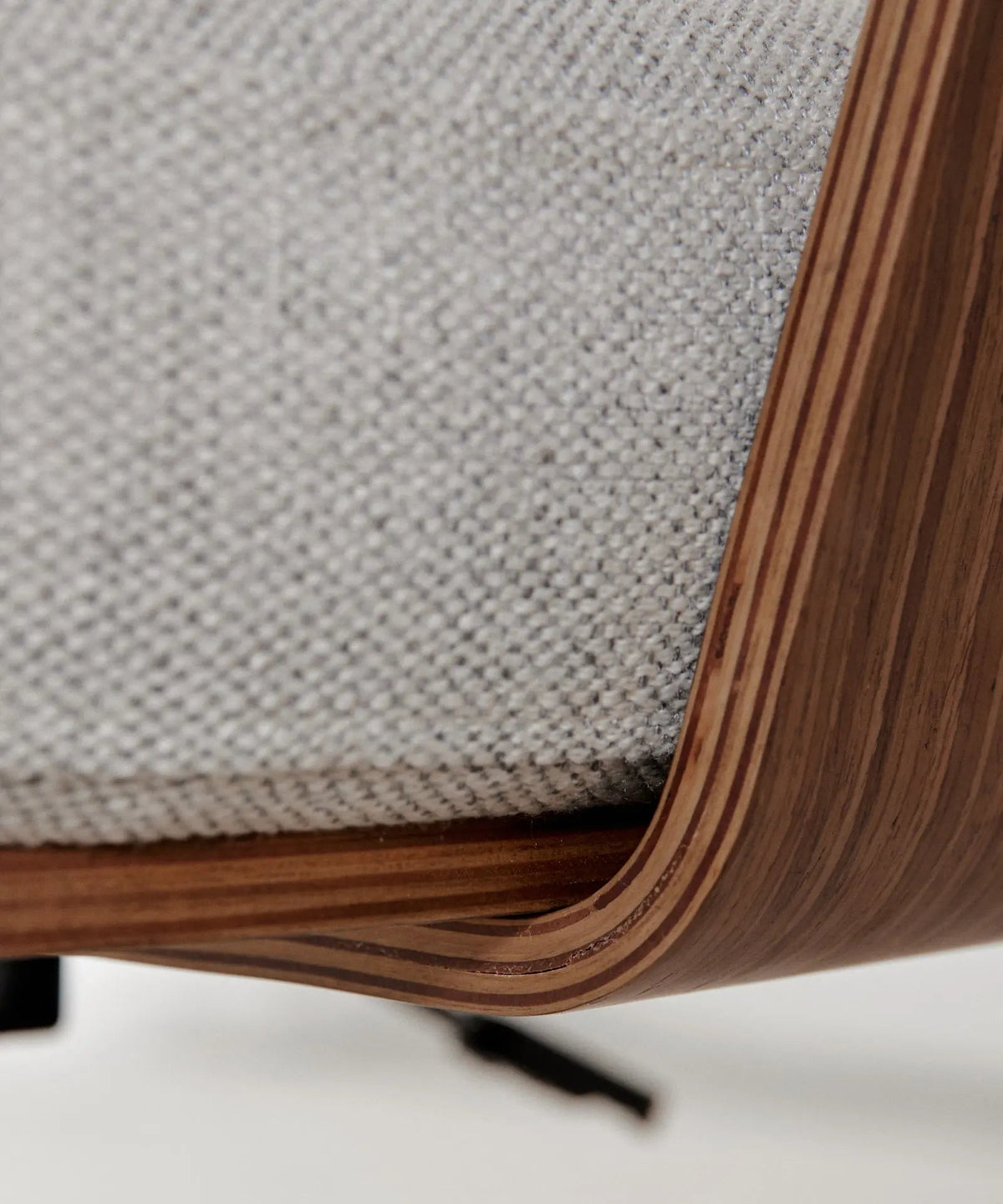 Chaise de bureau en tissu et bois Lexa