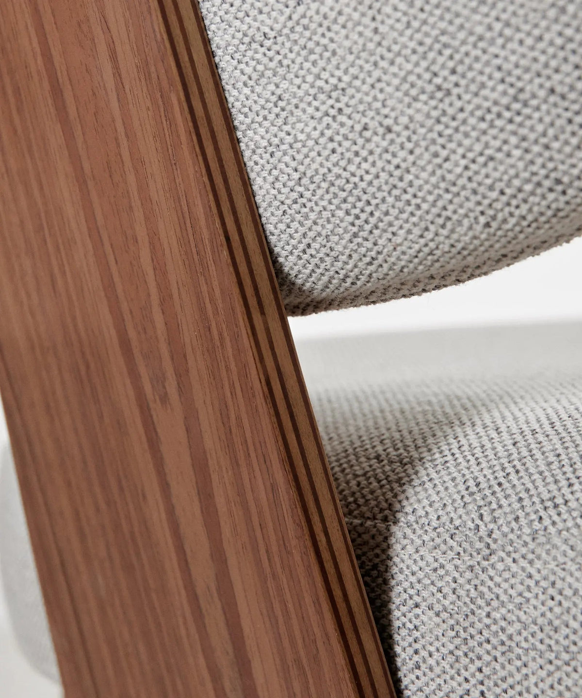 Chaise de bureau en tissu et bois Lexa