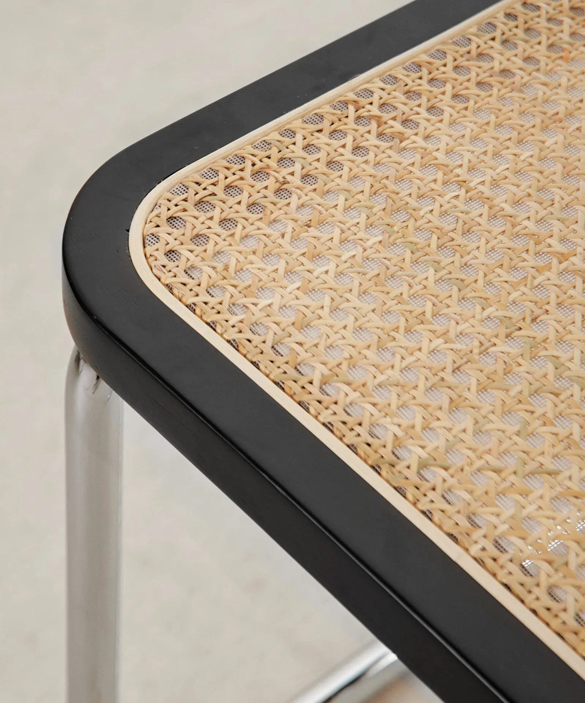 Chaise de salle à manger en bois, rotin et métal Candy New Edition