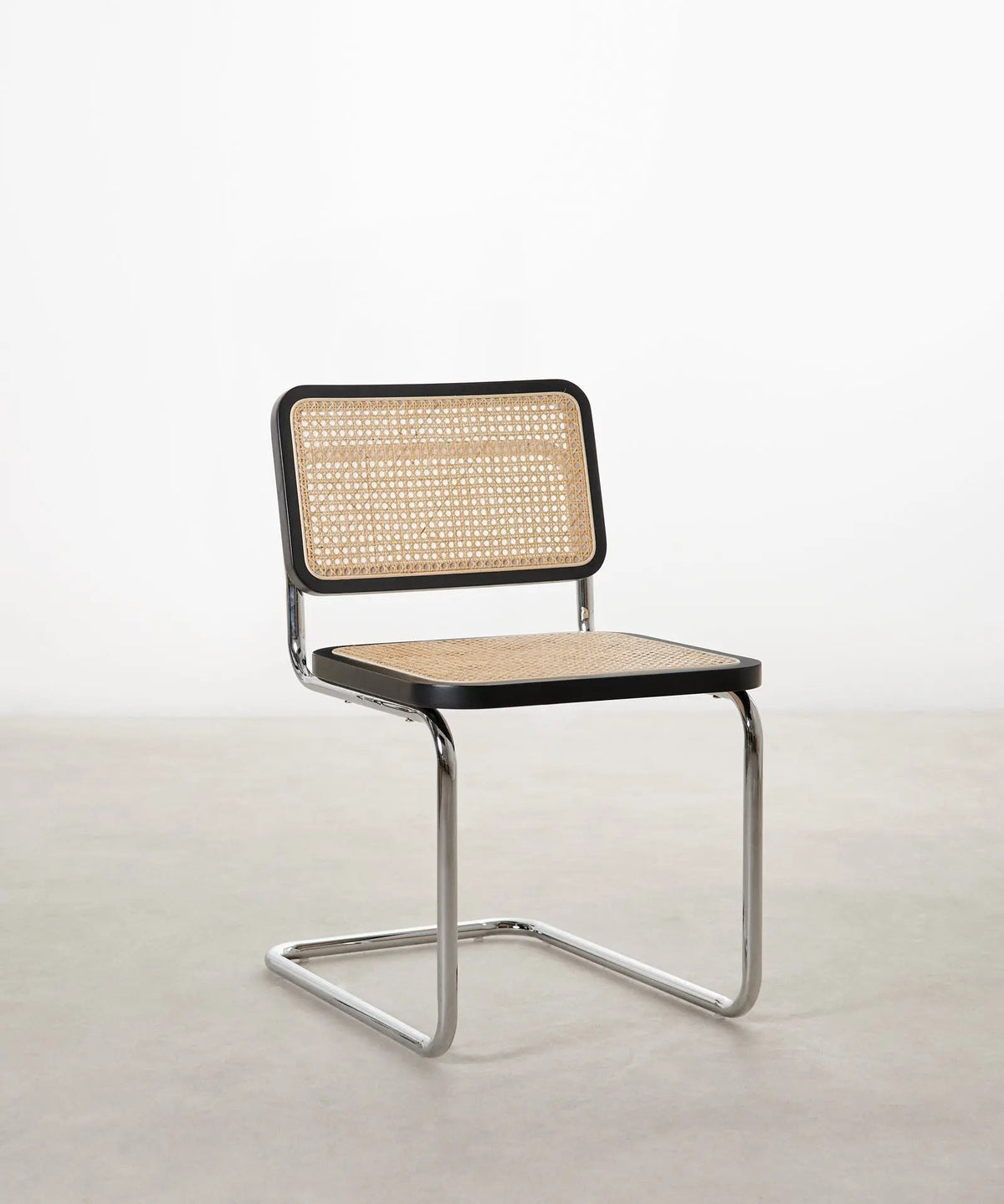 Chaise de salle à manger en bois, rotin et métal Candy New Edition