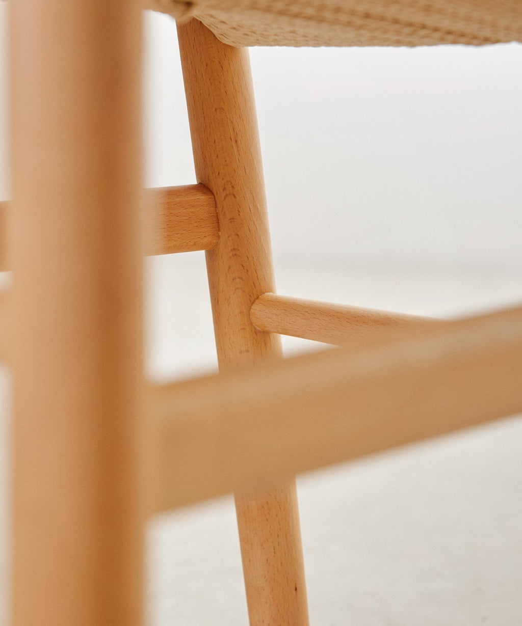 Chaise en bois et corde tressée Uish