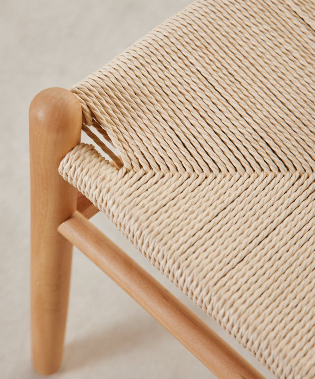 Chaise en bois et corde tressée Uish