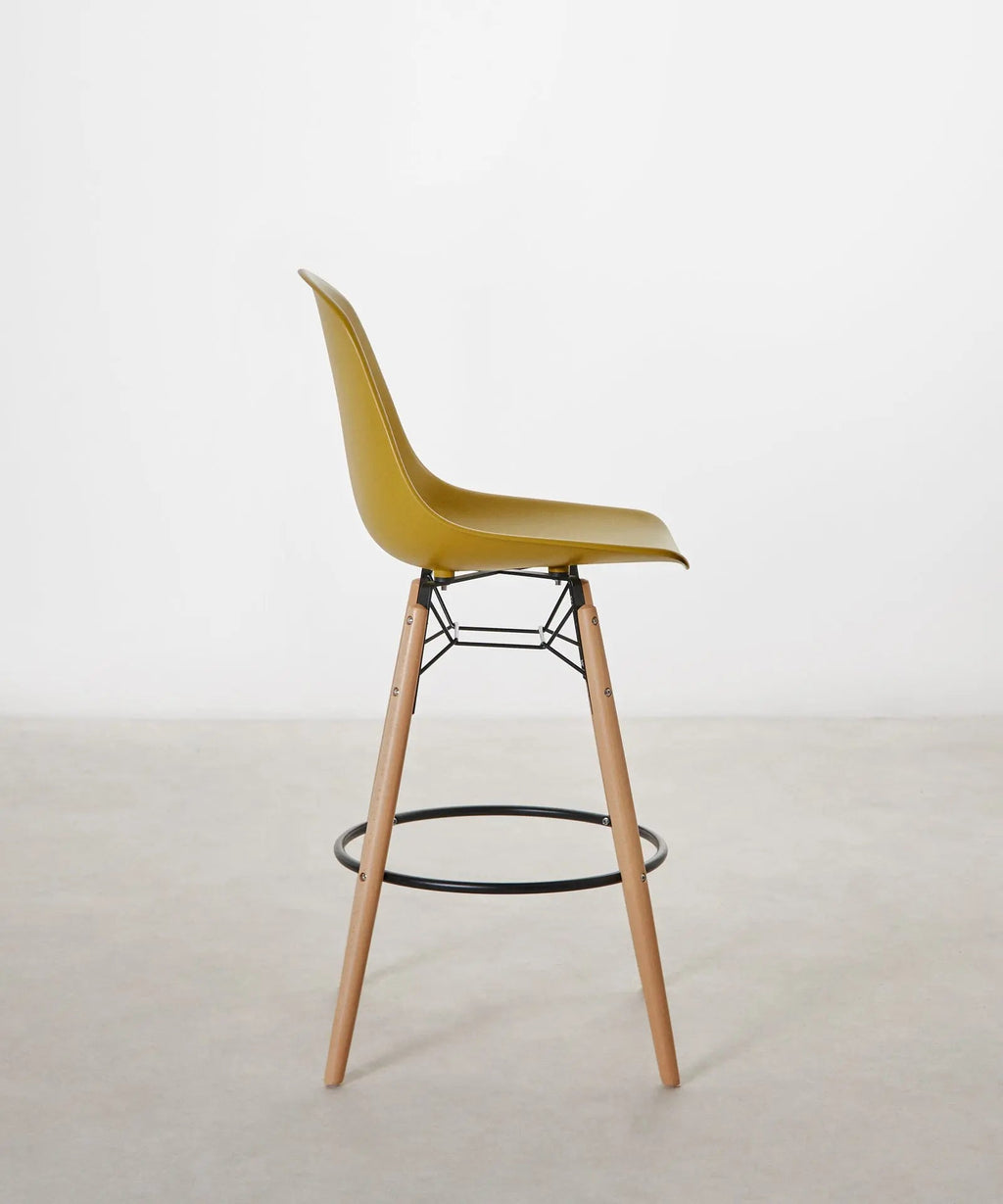 Tabouret en polypropylène et bois Elon