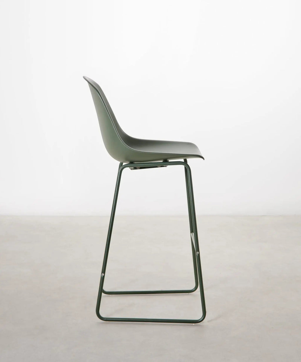 Tabouret en polypropylène et métal Veko